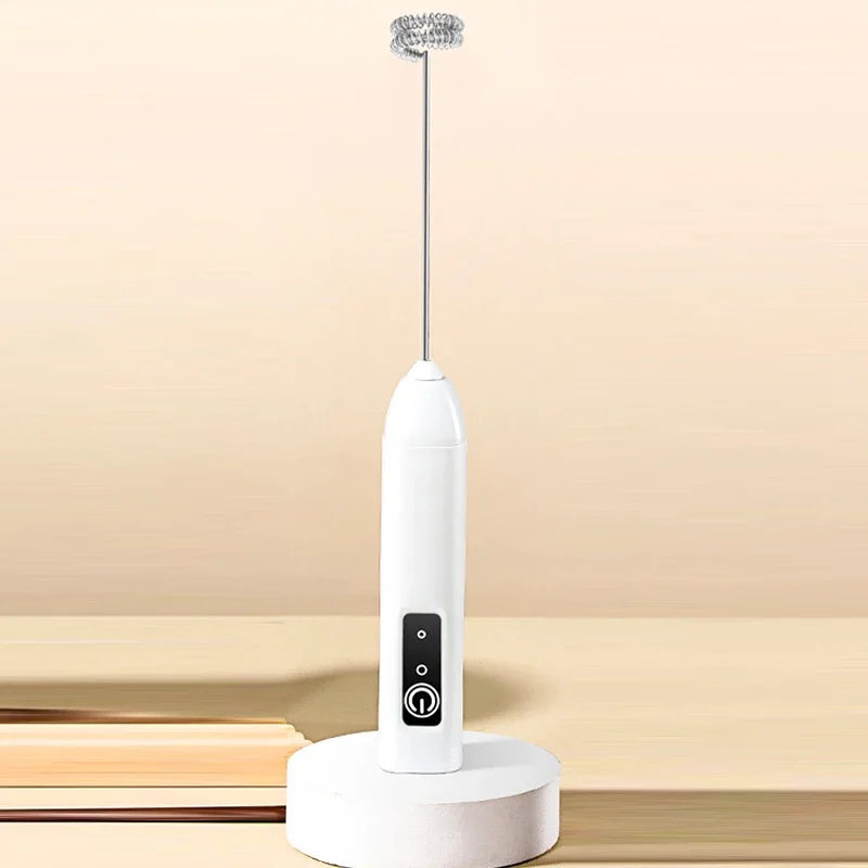 hot Electric Milk Frother Portable Egg Beater Hand Held Coffee Whisk Foam Mixer Rechargeable Kitchen Household Milk Foamer