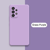 Official Square Liquid Silicone Phone Case for Samsung Galaxy A13 A23 A33 A53 A73 5G Soft Waterproof Mobile Back Covers Carcasas