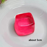 Maltose Ice Cube Squishy Toys Stress Relief Squeeze Toy Decompression Ice Cubes Sensory Fidget Toy Anti Stress Slow Rebound