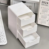 Mini Storage Box Small Drawer Storage Box Layered Grid Drawer Style Storage Box Tier Desk Organizer With Drawers