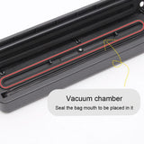 220V/110V Vacuum Sealer Packaging Machine with Free 10pcs Vacuum Bags Household Black Food Vacuum Sealer