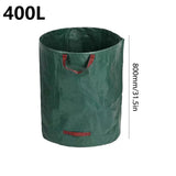120-500L Garden Yard Waste Bag Foldable Leaf Sack Weed Trash Can Waterproof Reusable Trash Storage Container Garden Supplies New