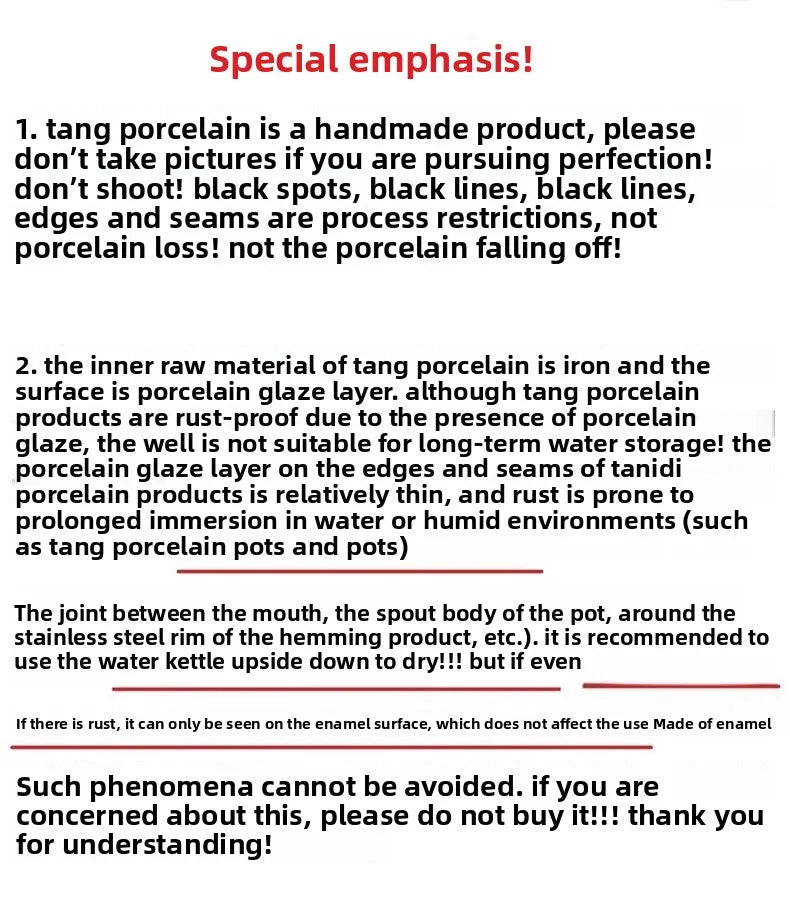 1.7L Tibetan Style Porcelain Enameled Teapot Chinese Ethnic Characteristic Milk Tea Infuser Enamel Boiling Water Kettle
