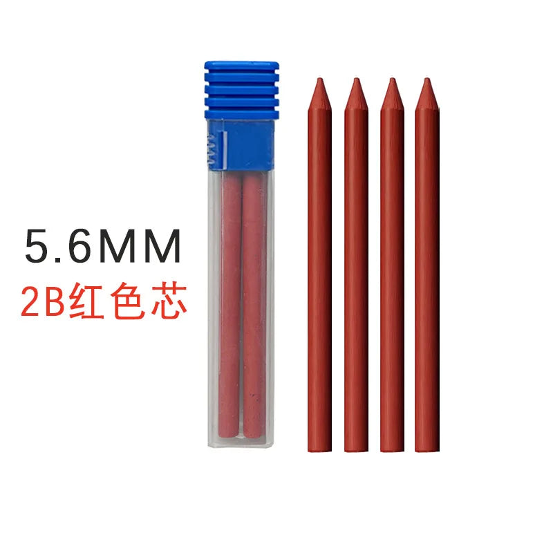 5.6mm Metal Automatic Pencil Lead Hand-drawn Writing Active Pencil Mechanical Drawing Pencil Refill 5.6 Colorful Pencil Leads