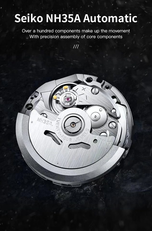 Specht&Sohne New Arrivals Blue Automatic Mechanical Watches For Men 38MM Stainless Steel Waterproof Classic Elegant Watch 50M
