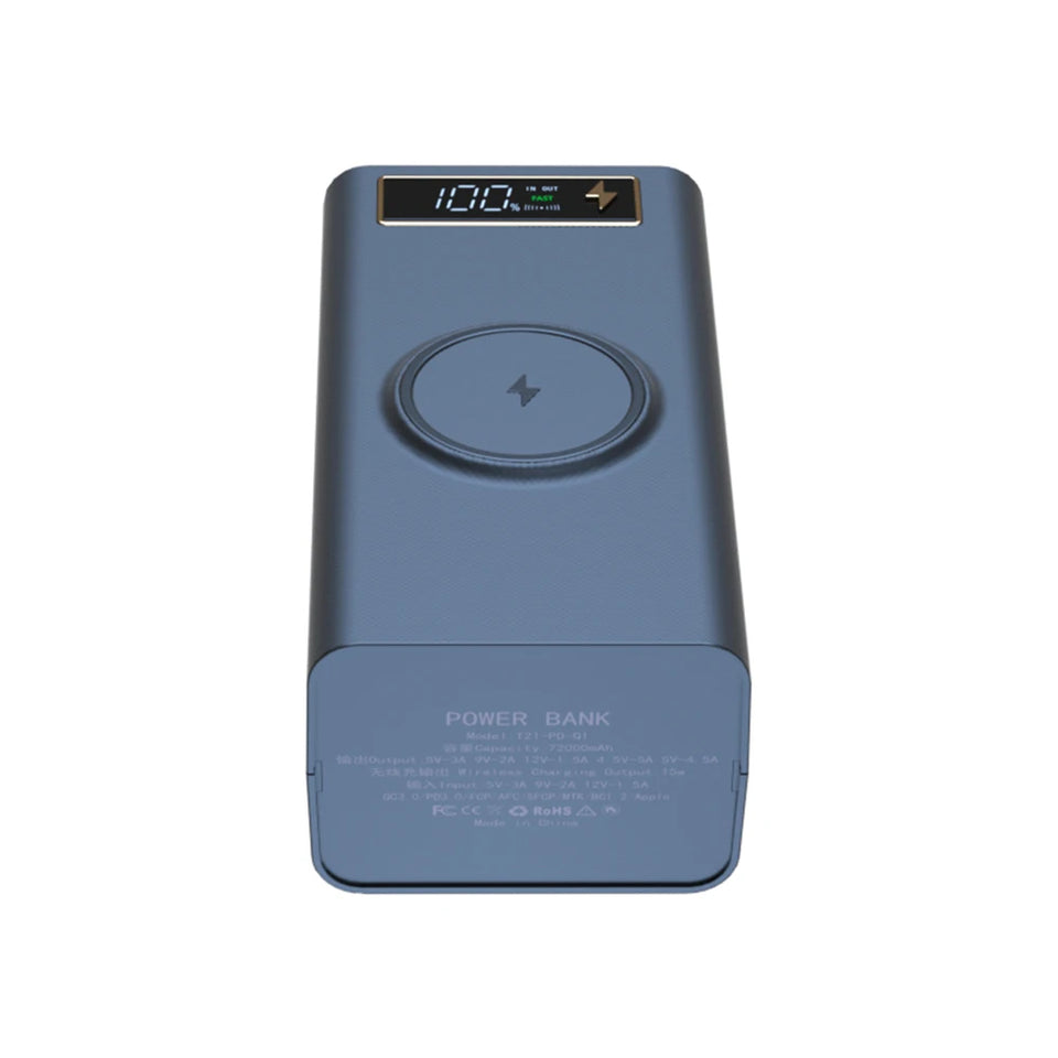 DIY Shell Case 18650 Battery Storage Box Holder USB 21*18650 Power Bank Battery Box Support Quick & Wireless Charger