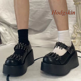 Hollow Rivet Belt Buckle Pumps Solid Black Shallow Wedges Heel Women Pumps Fashion Casual 2025 New Arrivals Spring/autumn Pumps