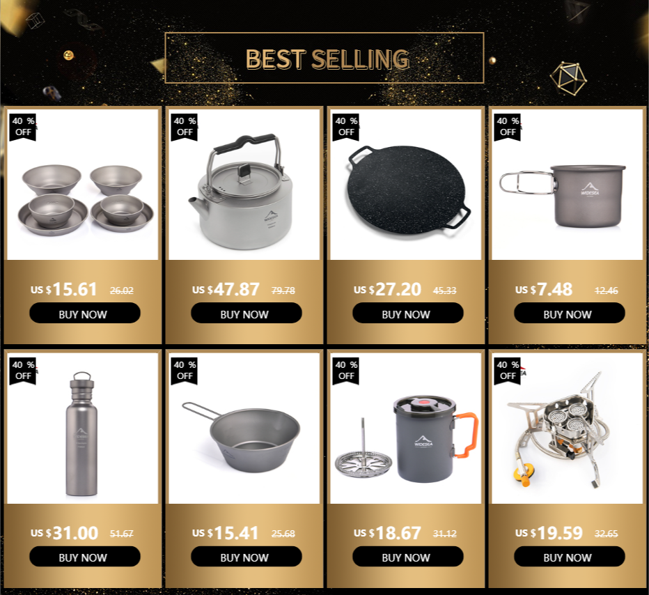 Widesea 1.1L 2L1.5L Camping Water Kettle Outdoor Coffee Kettle Tableware Picnic Set Supplies Equipment Utensils Tourism Cookware