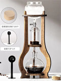 Home European American ice drip coffee pot Cold brew pot Wooden hand brew coffee set Ice brew coffee pot drip type
