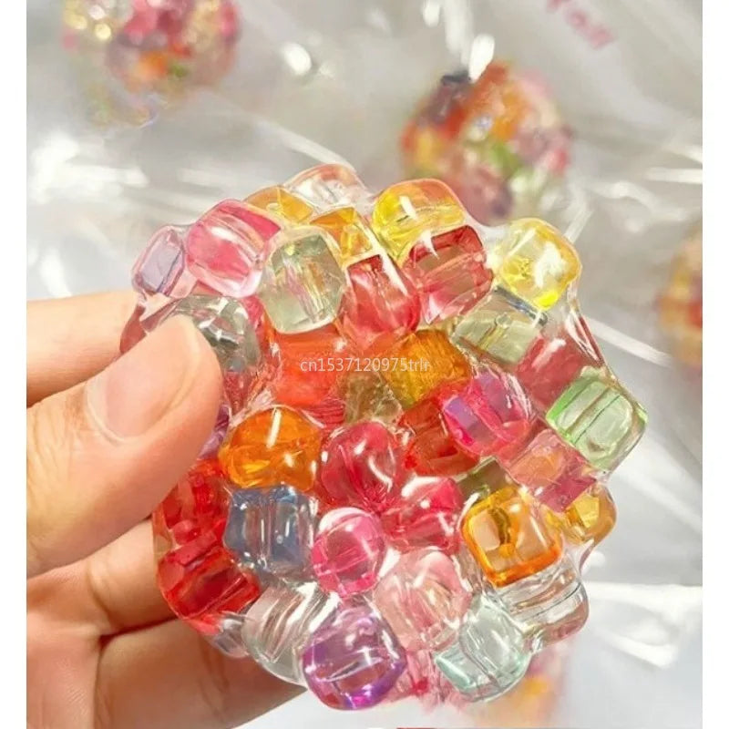 Squishy Balls Ice Beads Stress Relief Toy Super Soft Sensory Fidget Toys for Kids Adults Anxiety Relaxation Squeeze Gift 2025