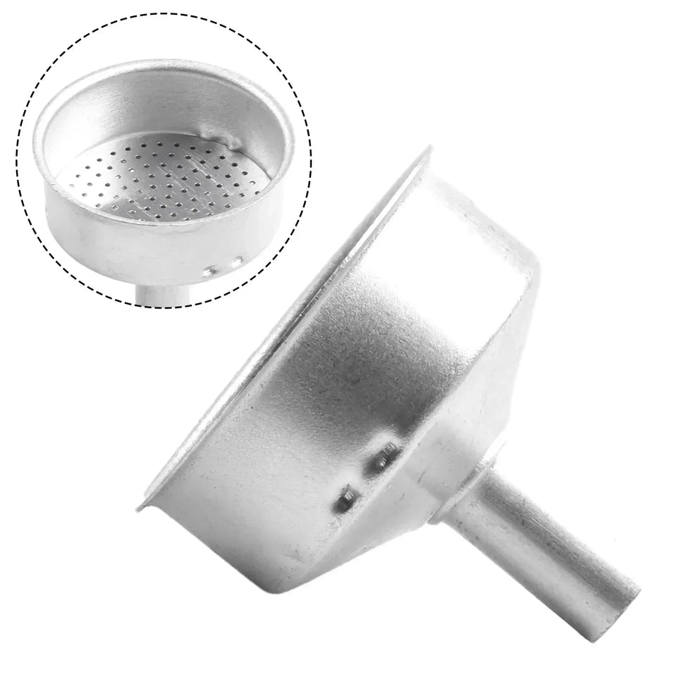 Aluminium Moka Funnel Filter Replacement For Espresso Coffee 1/2/3/6/9/12 Cups Suits Most Moka Percolators Coffee Tools