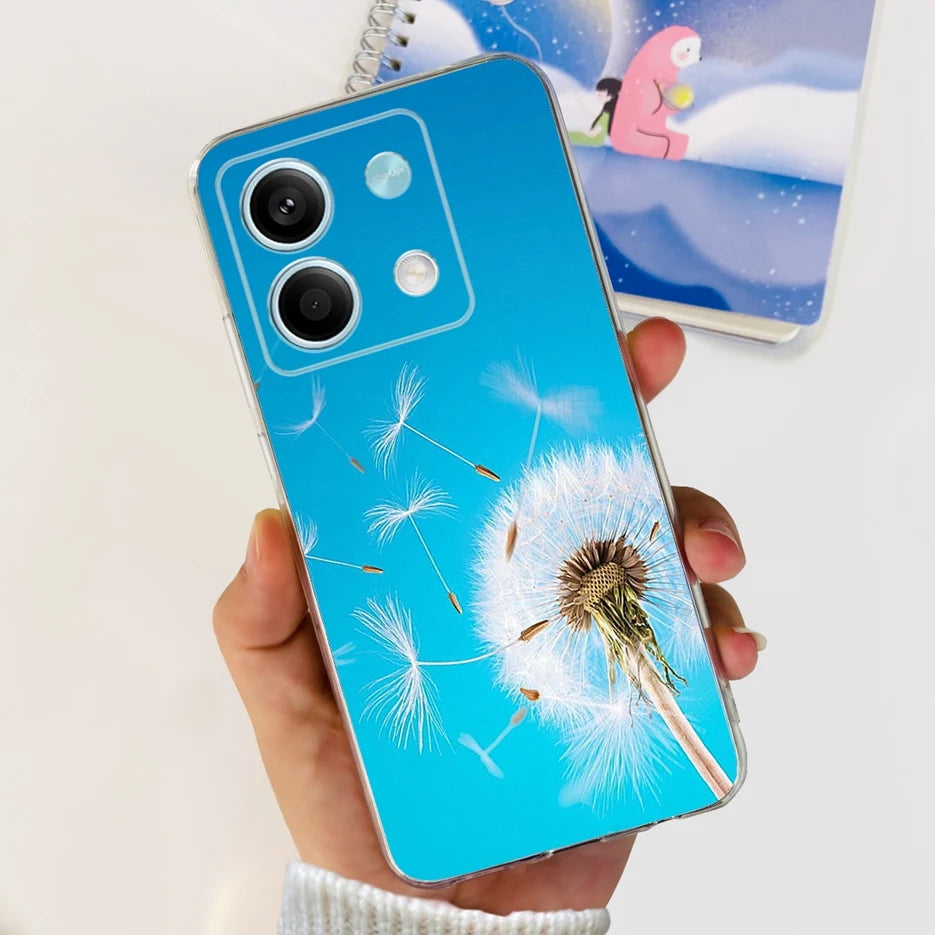 For Xiaomi Redmi Note 13 4G Case Cute Cat Butterfly Cover Soft Silicone Phone Case For Redmi Note 13 Pro Plus Note13 Full Bumper