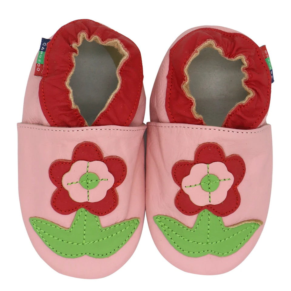 002Carozoo Girl Boy Shoes Soft Sheepskin Leather Shoes Skid-Proof Soft Soled Shoes Baby First Walkers Shoe Fit 0-24 Monther