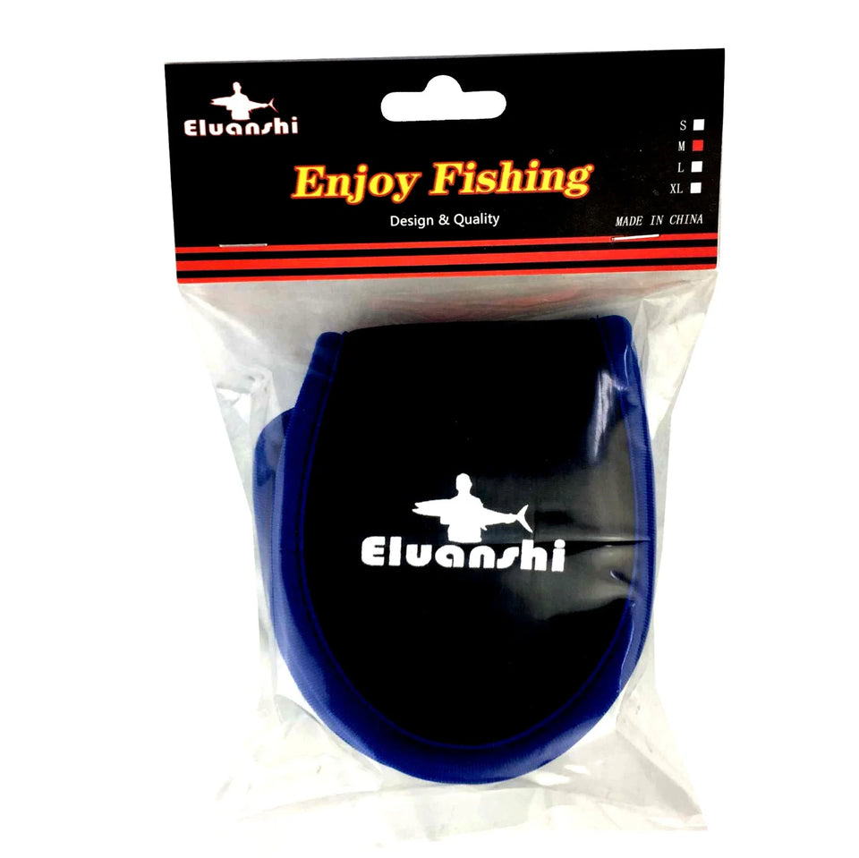 fly spinning reel bag cover case pouch pocket protect box for fish lure carp Nylon fishing neoprene Red Genuine ELUANSHI