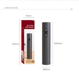 Electric Wine Opener Set Automatic Corkscrew with Aerator Pourer and Foil Cutter for Kitchen Bar Party Gifts