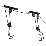 Bike Hoist for Garage Ceiling Mount Pulley System Bike Storage Set Of Bike Hangers for Garage Storage 60kg Load