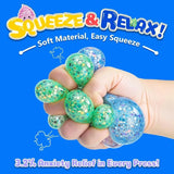 2026 Novelty Squishy Poo Stress Ball Squishies Toys Glitter Funny Stretch Squeeze Fidget Toys for Adults Fool's Day Prank Gift