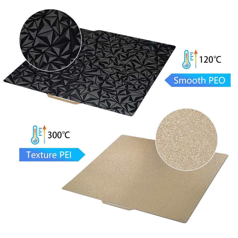 For Bambu Lab P1S P2S Build Plate A1 X1C Pei Texture 257x257 H1H PEY Peo Sheet Spring Steel For Bambulabs X1 Carbon Bambulab P1P