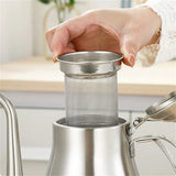 1.5L Tea Kettle 304 Stainless Steel Teapot,With Removable Infuser for Loose Flower Tea Coffee Kettle for Induction Cooker Safe