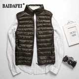 Plus Size 5xl 6xl 7xl Men's Lightweight Water-Resistant Packable Puffer Vest 2024 New Arrivals