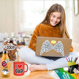 Premium Printable Vinyl Sticker Paper for Inkjet and Laser Printer - 50 White Matte Sticker Paper Waterproof