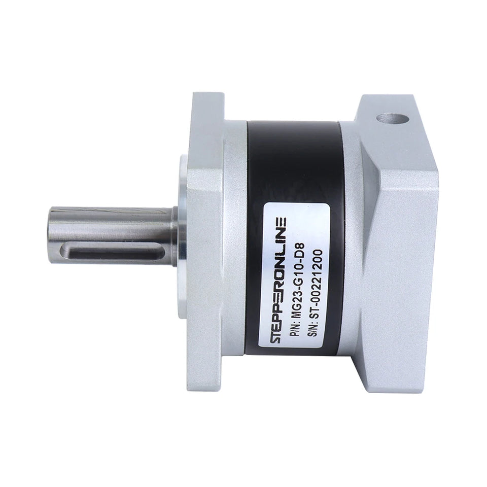 STEPPERONLINE Nema23 Planetary Gearbox Motor Speed Reducer with Ratio 5:1, 10:1, 20:1, 8mm Input for Nema 23 Stepper Motor