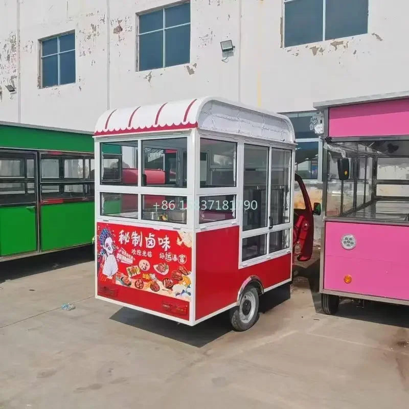 Multifunctional Food Truck Trailer Three-wheeled Electric Vehicle High Quality Mobile Dining Car Customizable Food Truck Machine