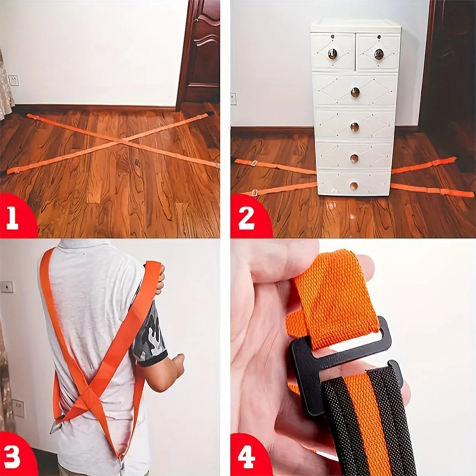 Moving belts, ropes, tension straps, and furniture moving belts make moving furniture easy.