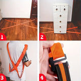 Moving belts, ropes, tension straps, and furniture moving belts make moving furniture easy.