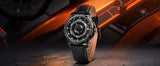 BERNY Automatic Men's Skeleton Watch 5ATM Luminous Sapphire Exhibition 3D Dial 316L Steel MIYOTA 82S0 Mechanical Watches for Men