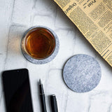 10pcs Round Felt Coaster Dining Table Protector Pad Heat Resistant Cup Mat Coffee Tea Hot Drink Mug Placemat Kitchen Accessories