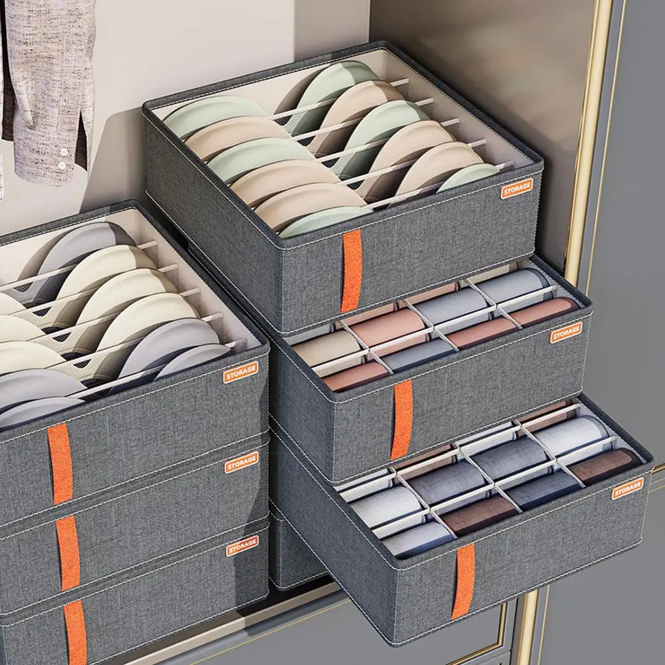 Underwear Organizers Socks Bra Storage Box Cabinet Drawer Organizer Storage Clothes Arrange Household Classified Storage Case