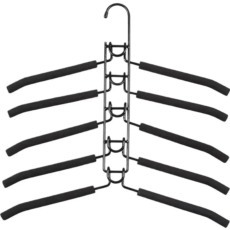 New Hanging Closet Organizer With Hooks, Space Saving Wardrobe Hanger For Coats Shirts Dresses Jackets Clothes Storage
