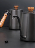 Stainless Steel Coffee Gooseneck Kettle 600ML Pour Over Coffee Pot with Precision Spout for Hand Brewing
