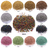 Golden 15/0 Japanese Seedbeads 1.5mm Uniform Metallic Bronze Round Spacer Glass Beads For DIY Jewelry Making Garments Accessory
