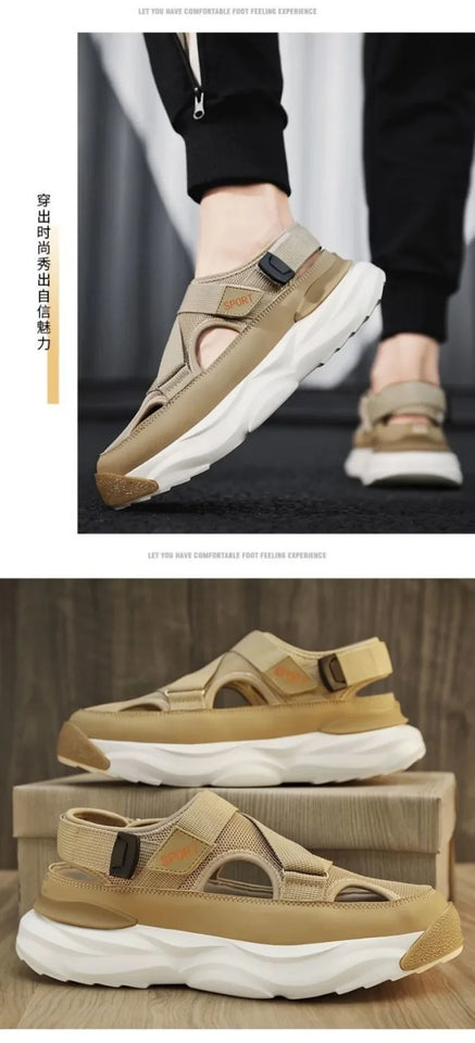 Summer Men's Sandals Fashion Casual Sandals Comfort Beach Sandals for Men Outdoor Non Slip Platform Sandal Breathable Sandalias