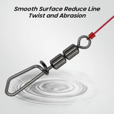 Goture 30pcs/lot Fishing Swivels High Speed Double Rolling Swivels Flexible Rotation Stainless Steel Swivel Fishing accessories