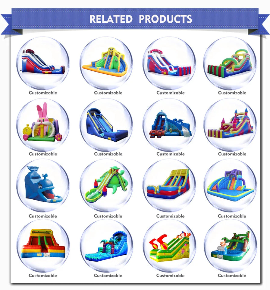 PVC tarpaulin Inflatable Slides Commercial inflatable playground slides inflatable slide toys for children