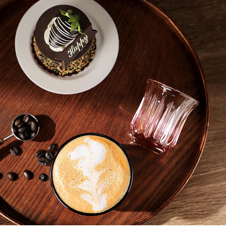 Bincoo High End Coffee Cup Elegant Retro Glass for Americano Dirty Flat White Espresso and Latte Available in 90/200/240/400ml