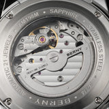 BERNY Automatic Skeleton Watch For Men 3D Dial 5ATM Luminous Sapphire 316L Steel MIYOTA 82S0 Mechanical Top Luxury Men's Watches
