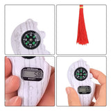 Electronic Digital Electronic Tally Counter with Compass Tassel Finger Game Toy Manual Reset Decompress Relax Tool LCD Register