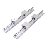 2set Linear Rail SBR12 SBR16 SBR20 300 500 600 700 800 1000mm 1200 1500mm 2pcs Linear Guide + 4pcs SBR-UU Blocks for CNC Part