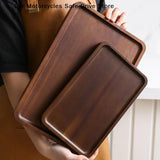 Wooden Tray Whole Piece Walnut No Splicing Wooden Serving Board Natural Cut Wooden Serving Trays Coffee Tea Trays New Tableware