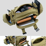 Outdoor Hiking Waist Bag 600D Waterproof Oxford Climbing Shoulder Bags Fishing Camping Hiking Pouch Chest Bag