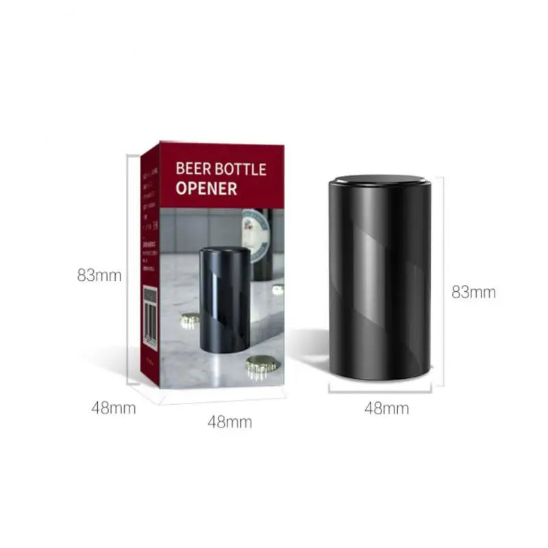 Automatic Beer Bottle Opener Stainless Steel Beer Opener Portable Push Down Wine Beer Cap Opener Kitchen Gadgets Party Gift