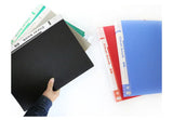B4 Plastic Budget Binder File Folders Documents Booklet Leaflet 40/60 Pages Office Student Supplies Desk Organizer