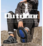 Spring Casual Shoes Men Breathable Comfortable Lace Up Walking Shoes Autumn Classic Outdoor Sneakers Thick-Soled Hiking Shoes