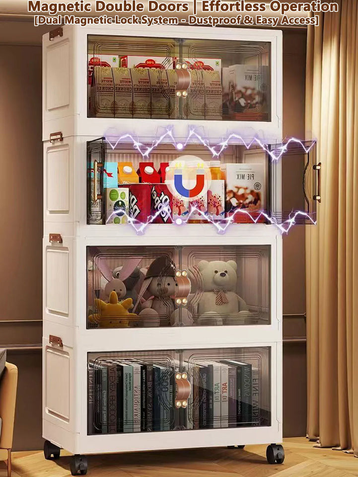 Multilayer Storage Closet Organizer for Multi-scene Use Home Organization Solution for Closets Pantry Or Garage