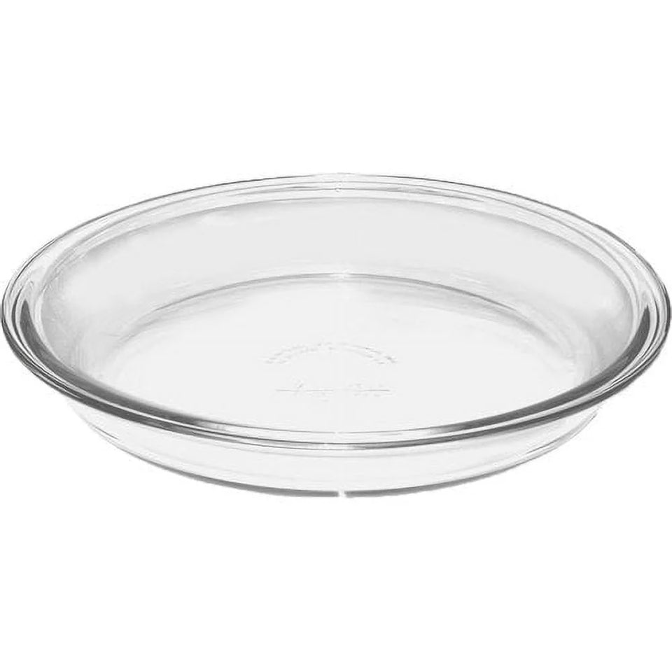 2 Pack 9 Inch Glass Pie Plate Bakeware Oven Microwave Safe Durable Easy Clean Dishwasher Freezer Storage Ideal Pies Quiches