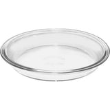 2 Pack 9 Inch Glass Pie Plate Bakeware Oven Microwave Safe Durable Easy Clean Dishwasher Freezer Storage Ideal Pies Quiches